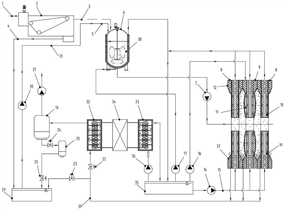 Low-temperature filter pressing and drying method and device for filter press