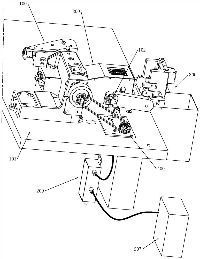 Ironing and cutting integrated belt loop machine