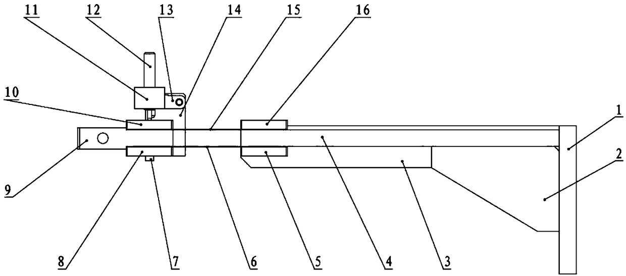 A mechanical arm structure that can adjust the contact force and reduce the influence of deformation