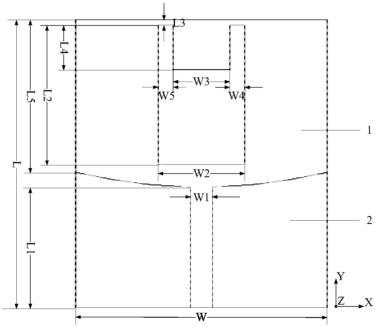 Dual-band trap wave ultra-wide-band antenna based on artificial miniaturized metamaterial structures