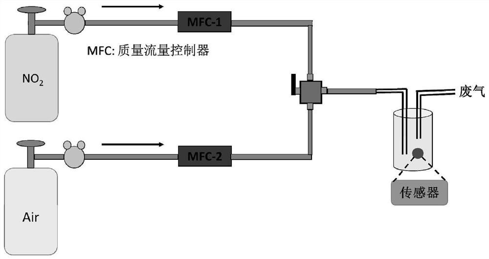 NO2 sensor and preparation method thereof