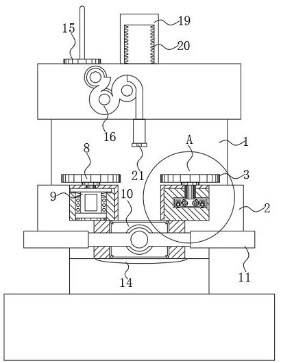 An electronic component magnetic ring has automatic wrapping wire processing and production equipment