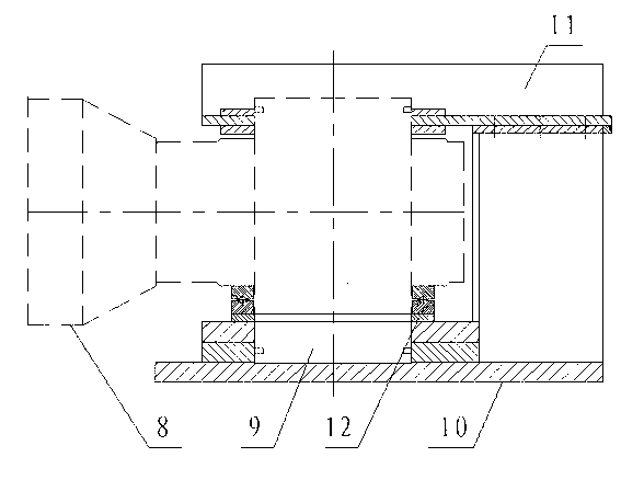 Processing device of lateral arc forming machine for large arc gate panel