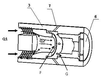 Fluid power sound source excitation method of piezoelectric generator