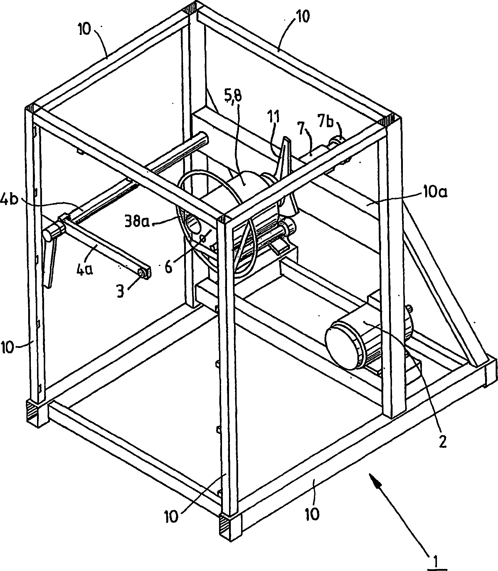Device for winding an elongate, threadlike element on a winding element