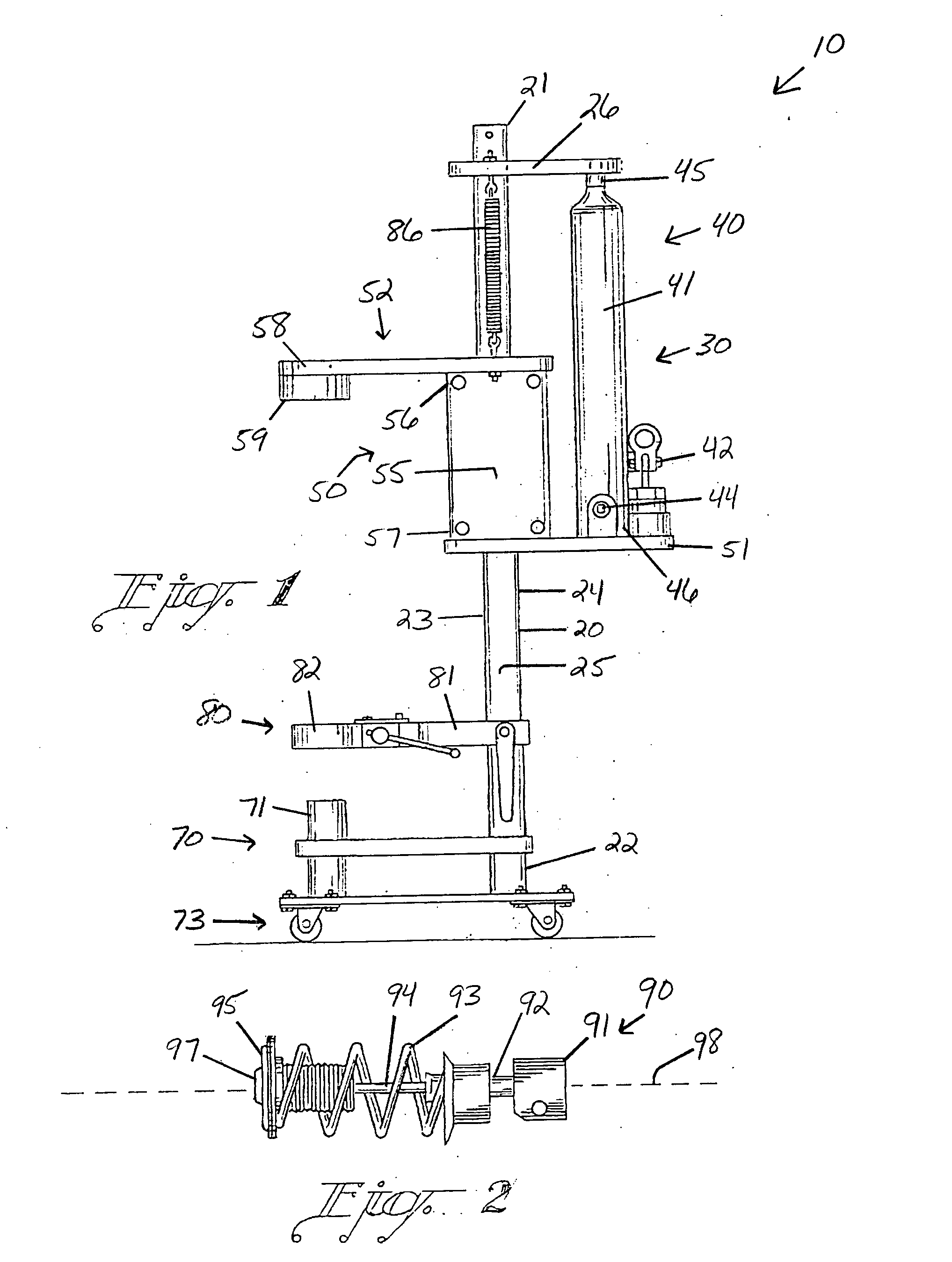 Strut spring compression apparatus