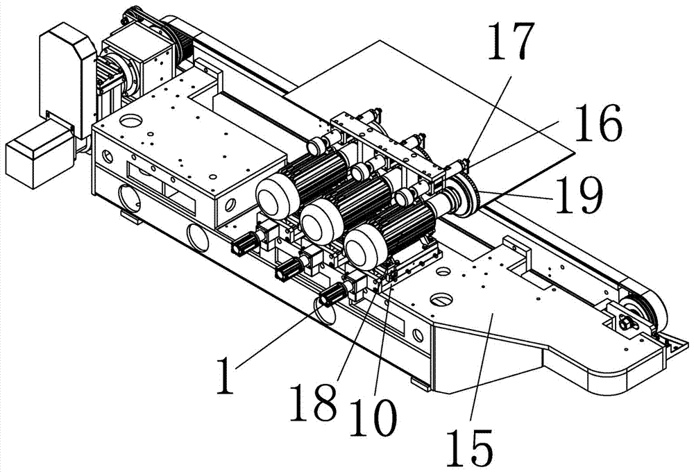 Automatic correction device for grinding wheels of glass edge grinding machine