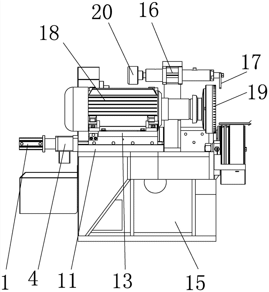 Automatic correction device for grinding wheels of glass edge grinding machine