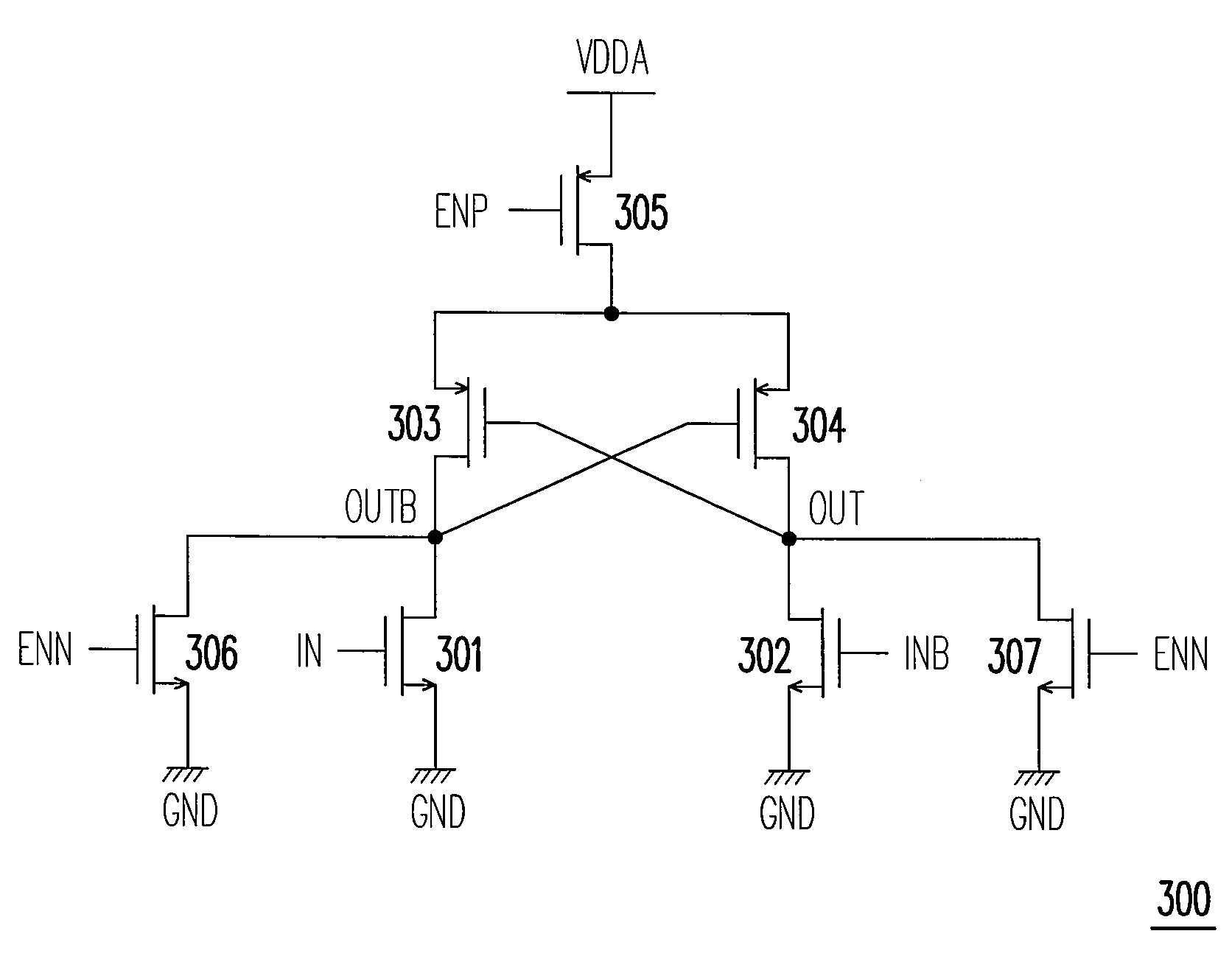 Level shift circuit for a driving circuit