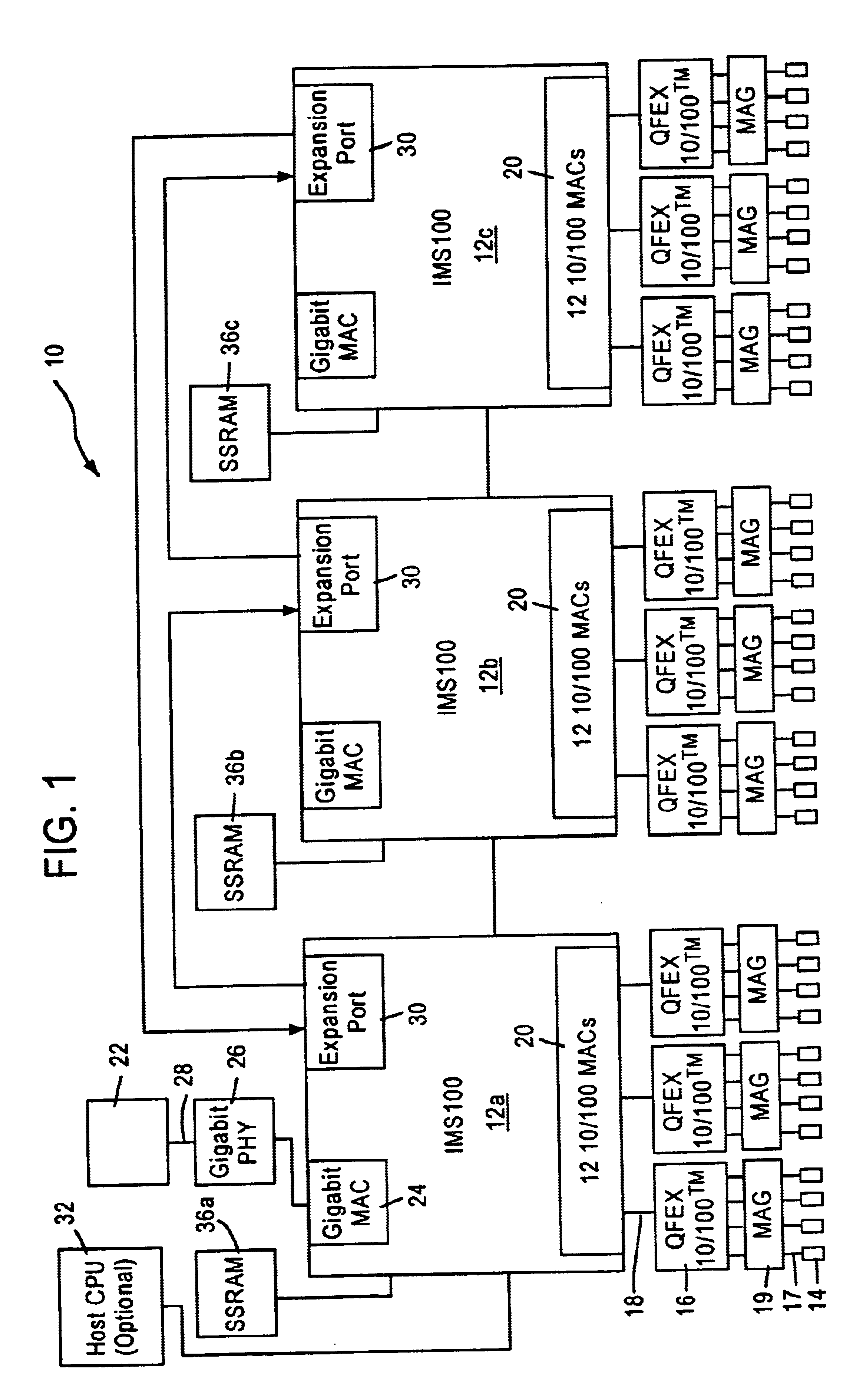 Method and apparatus for maintaining randomly accessible free buffer information for a network switch