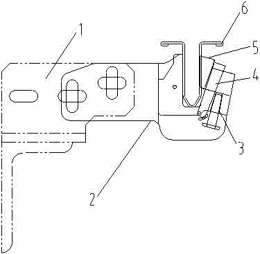 An escalator glass clamp bracket