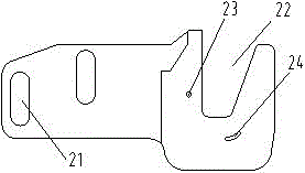 An escalator glass clamp bracket