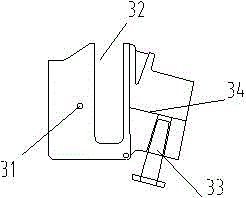 An escalator glass clamp bracket