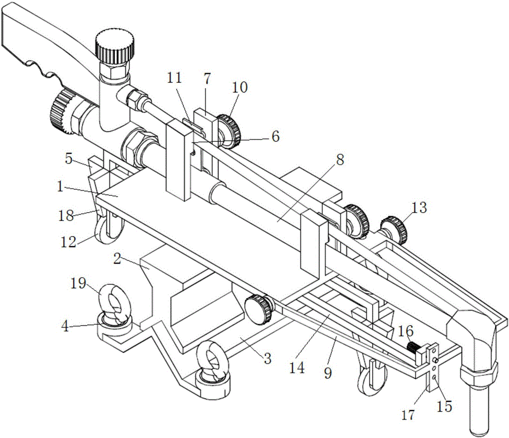 Gas cutting series combined tool