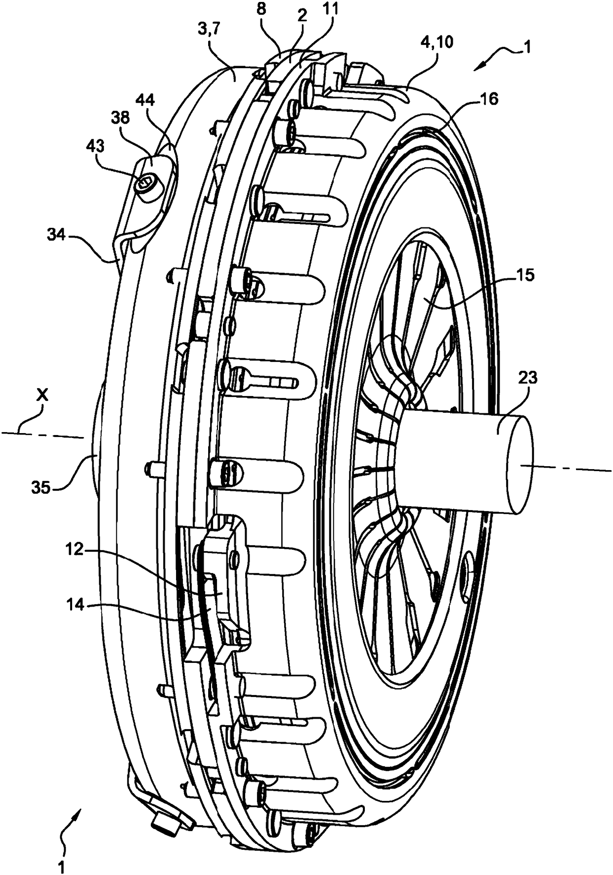 Clutch device for a motor vehicle
