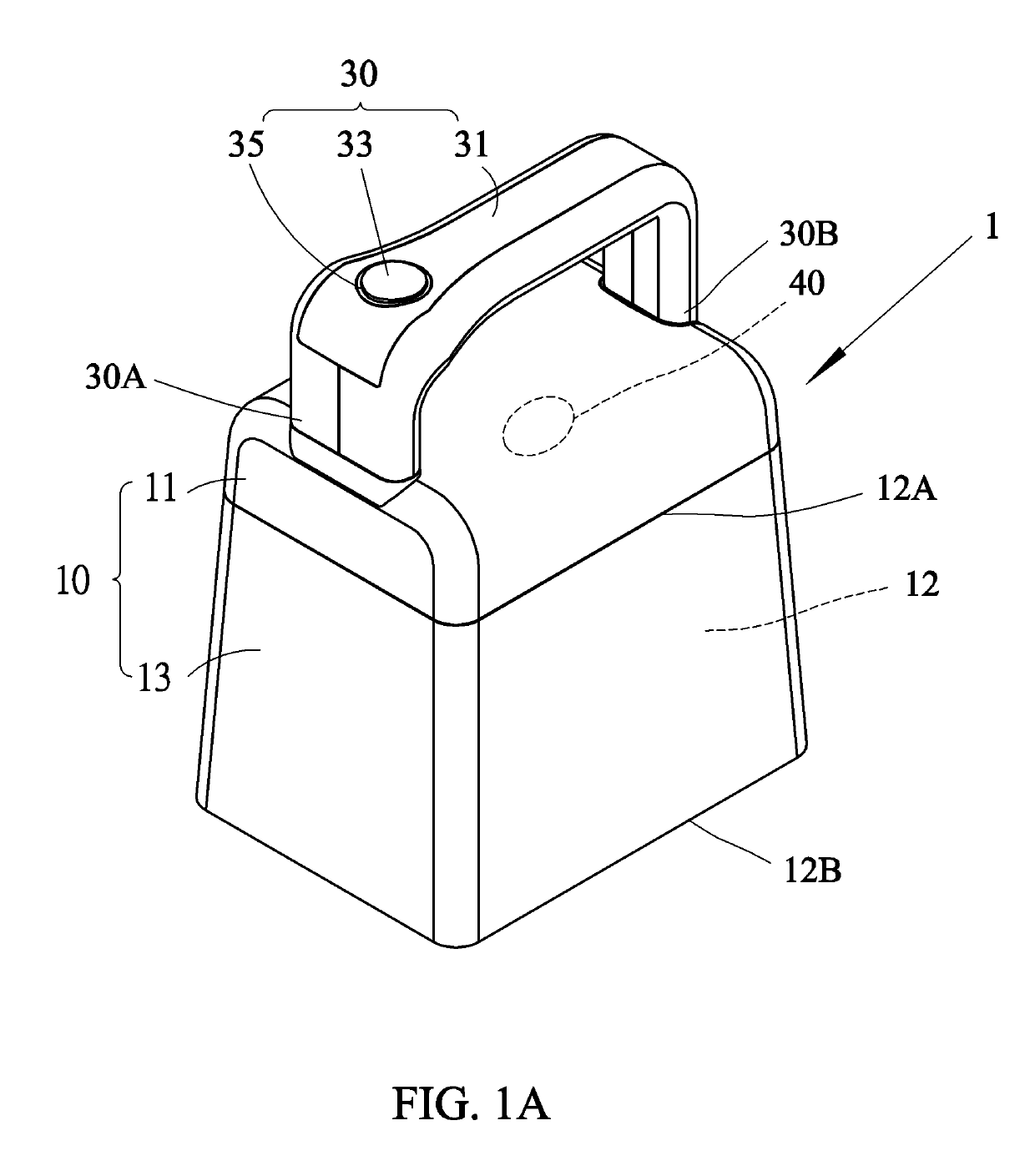 Portable image capture device having handle assembly disposed on main body and portable image capture system using such portable image capture device