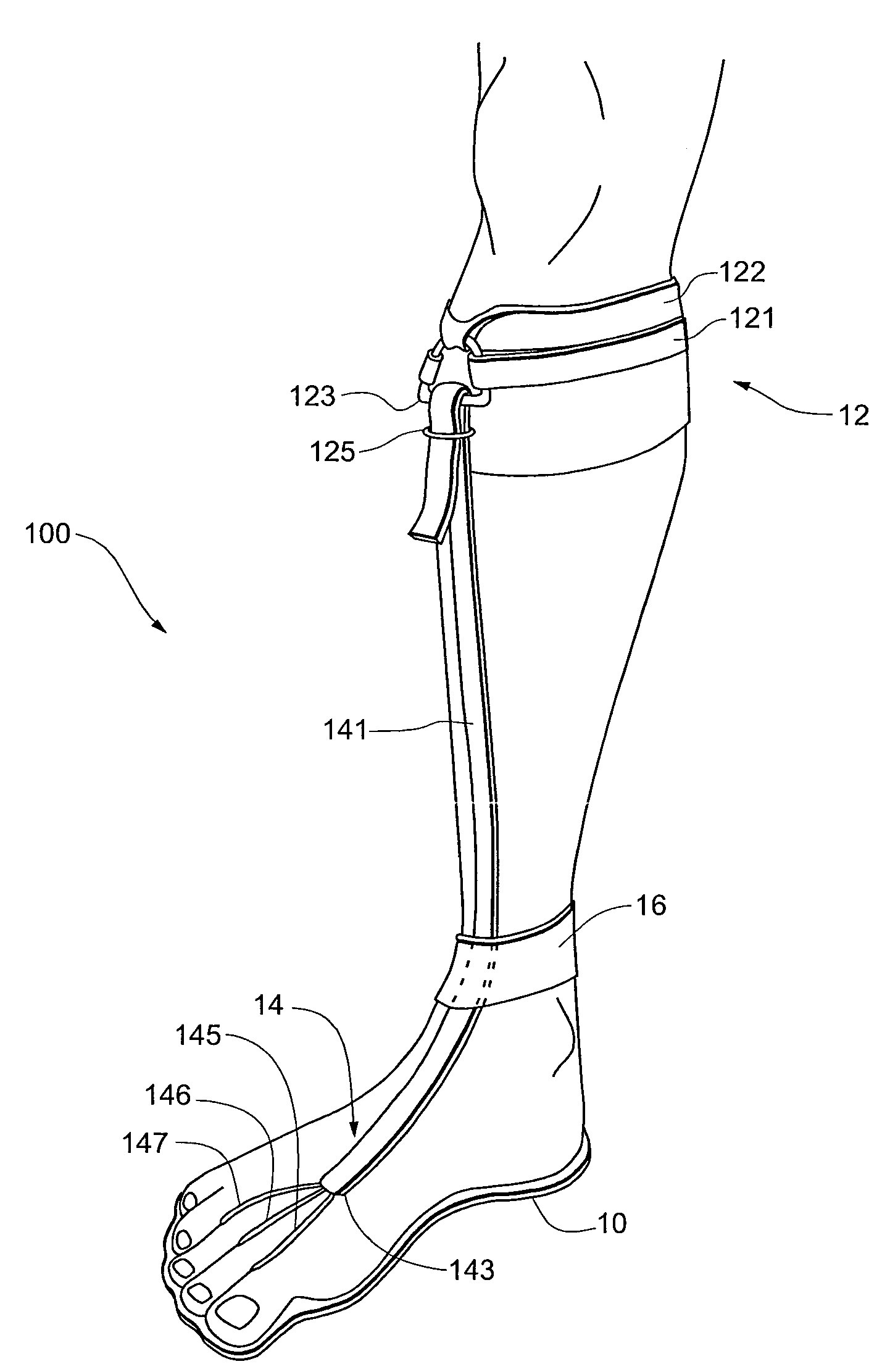 Device for treating foot drop
