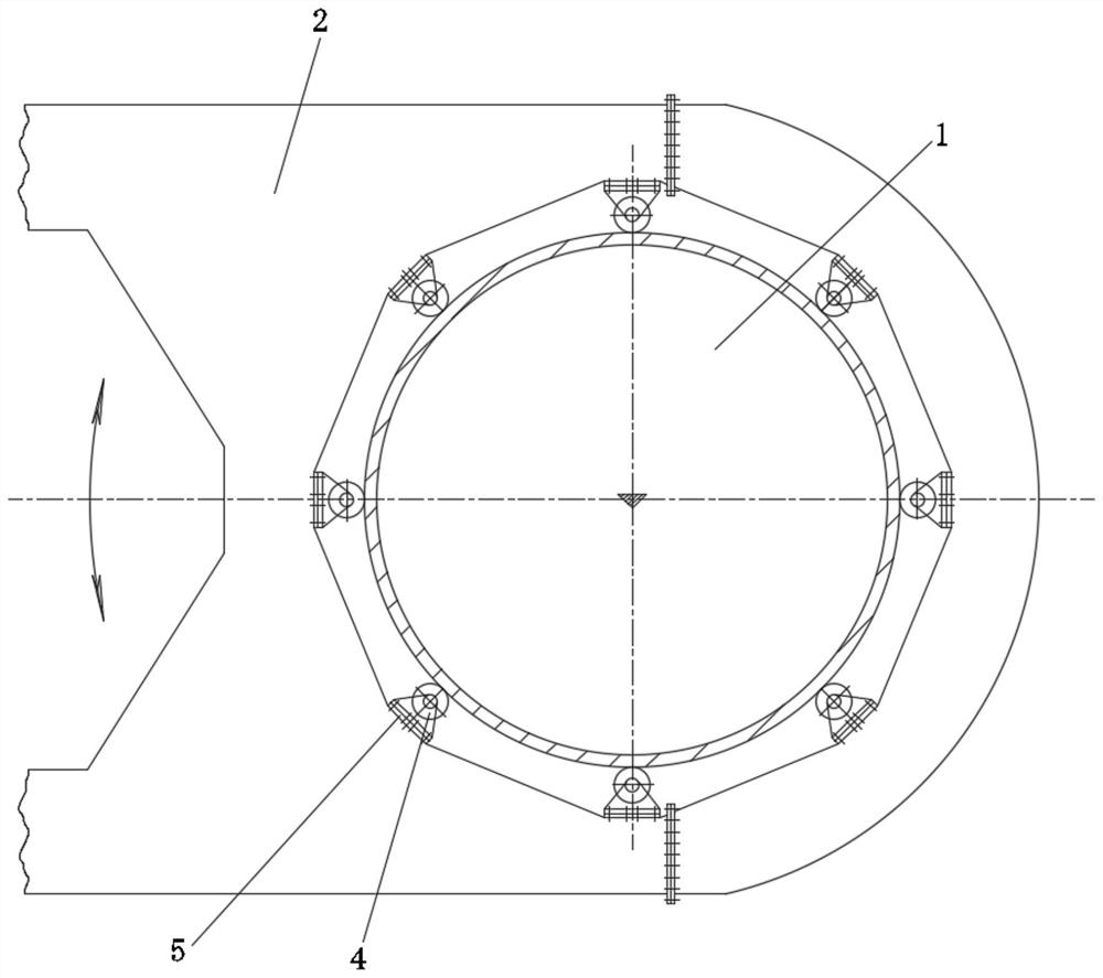 A large external rotary motion mechanism