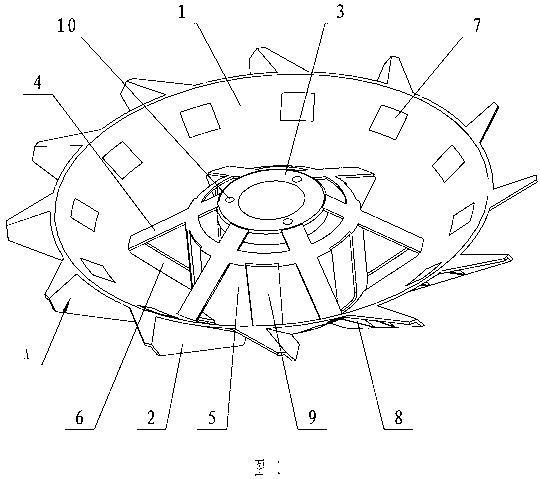 Manufacturing method of aerator impeller and integral injection molding impeller