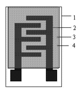 Method for making gas sensor based on natural color-sensitive material and porous TiO2 film