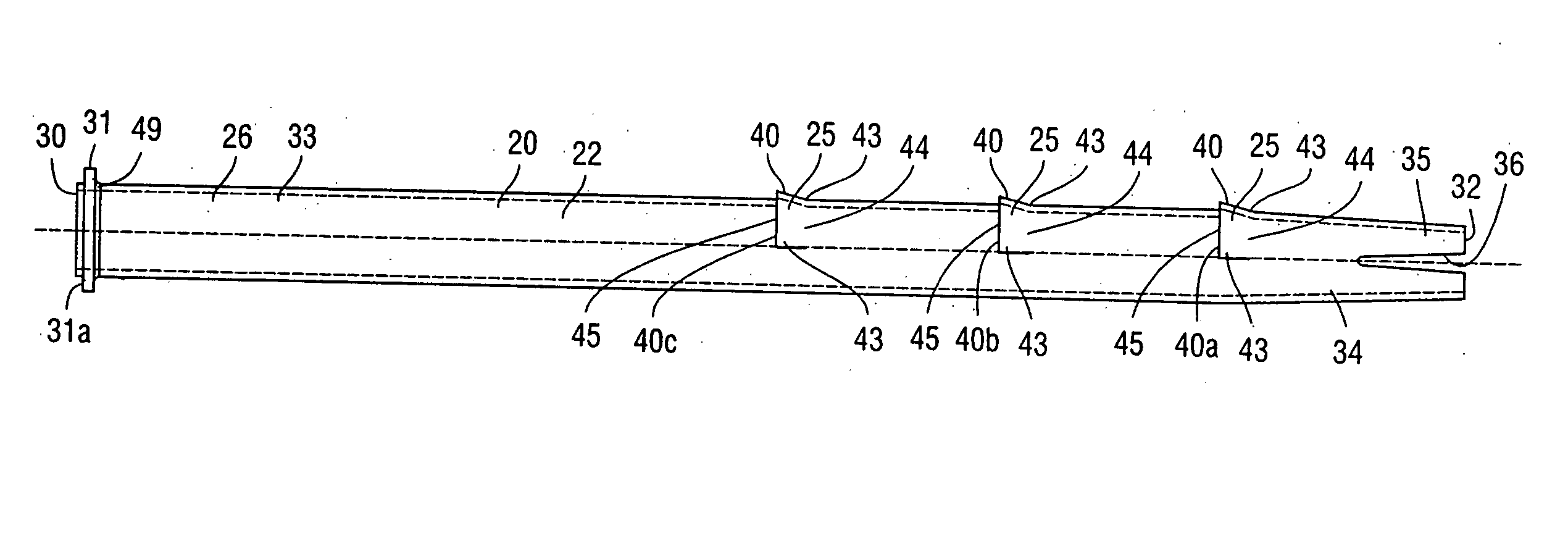 Friction stabilizer with tabs
