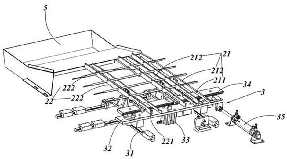 Feeding bin structure for heat pipe feeding, heat pipe rod pulling device and rod pulling method