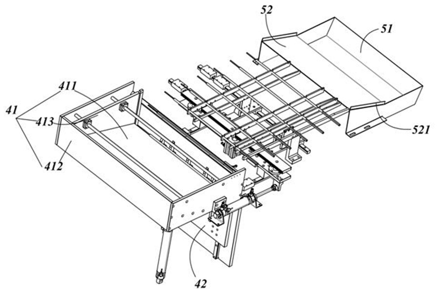 Feeding bin structure for heat pipe feeding, heat pipe rod pulling device and rod pulling method