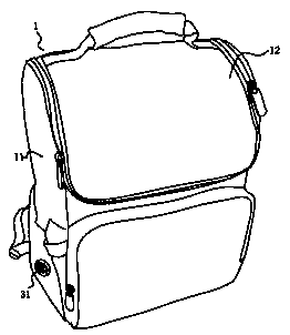 Safety buoyancy backpack and self-rescue method by using same