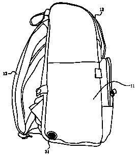 Safety buoyancy backpack and self-rescue method by using same