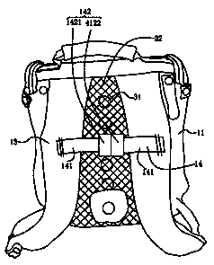 Safety buoyancy backpack and self-rescue method by using same
