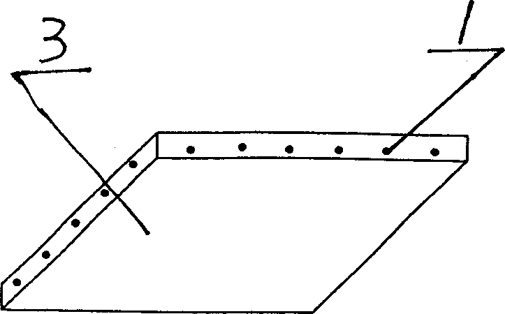 Steel bar concrete dense rib floor