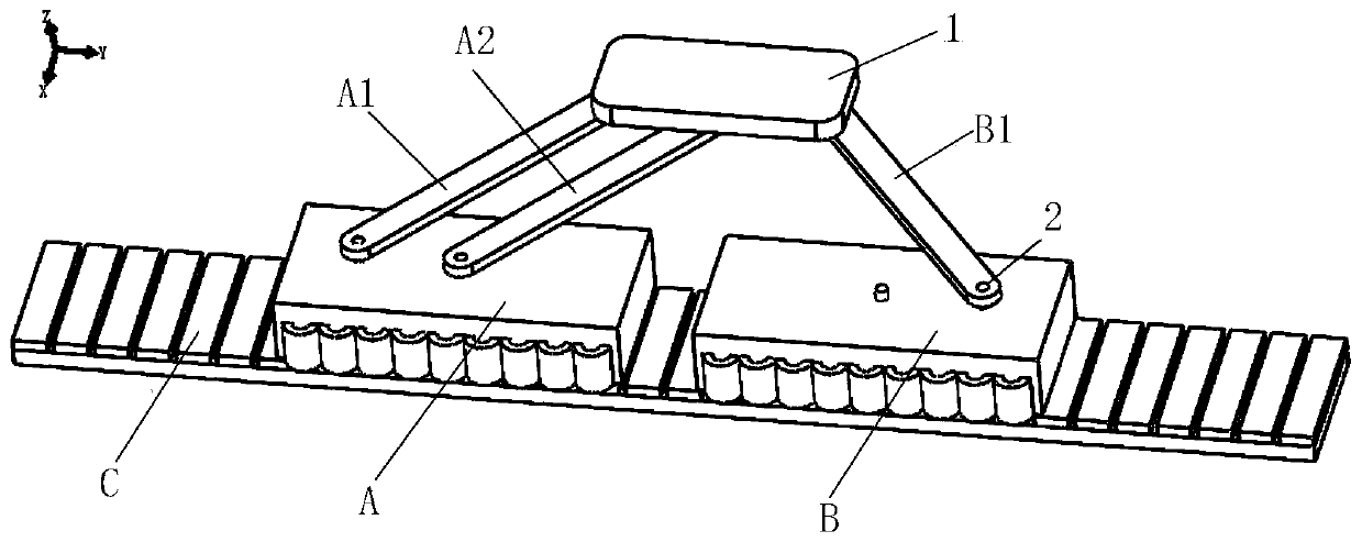 Multi-degree-of-freedom motion platform based on double primary linear motors