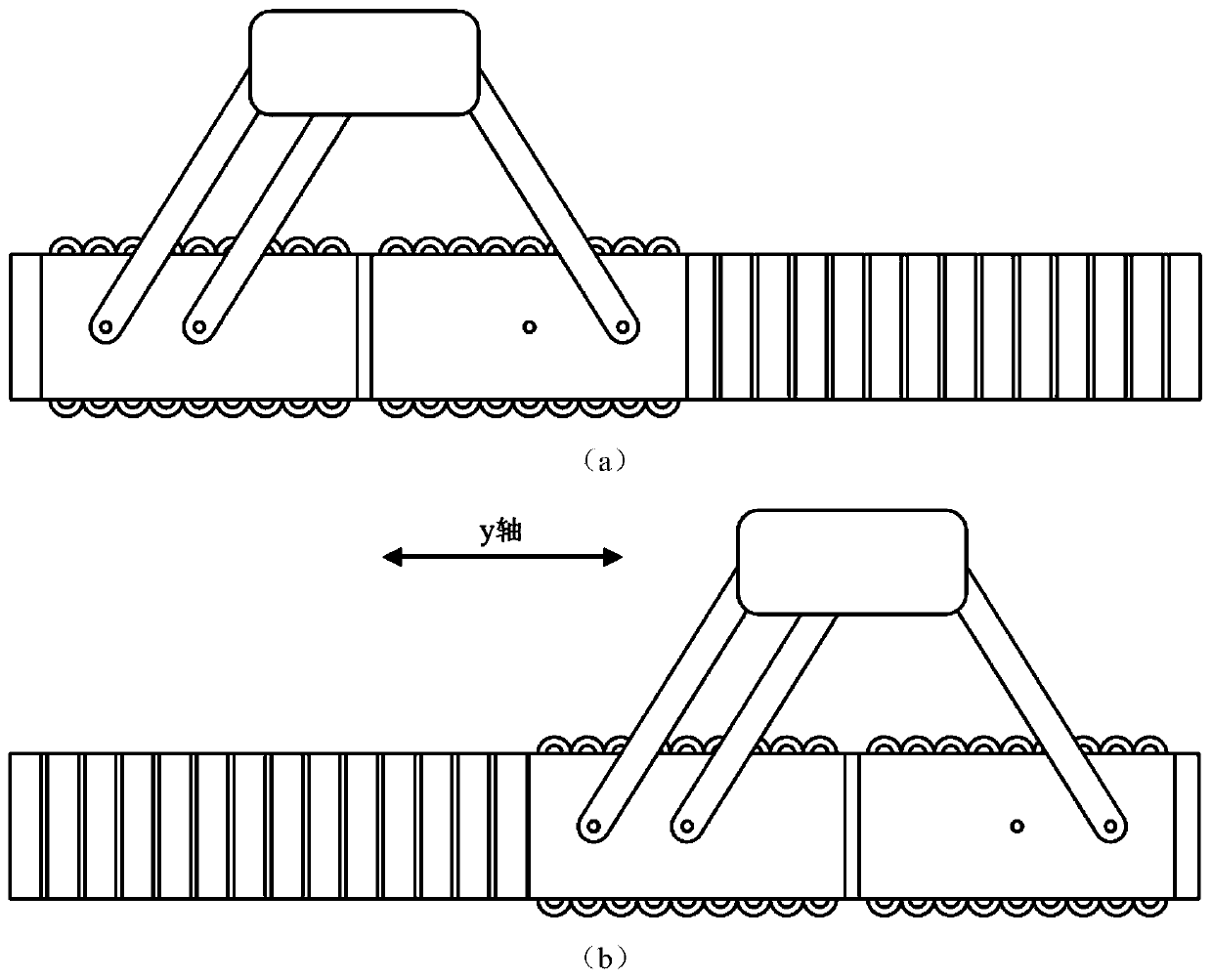 Multi-degree-of-freedom motion platform based on double primary linear motors