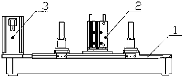 Pneumatic wire pushing take-up device