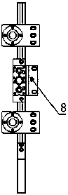 Pneumatic wire pushing take-up device