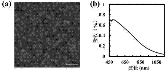 Thin film super absorber with low cost and large area and preparation method of film