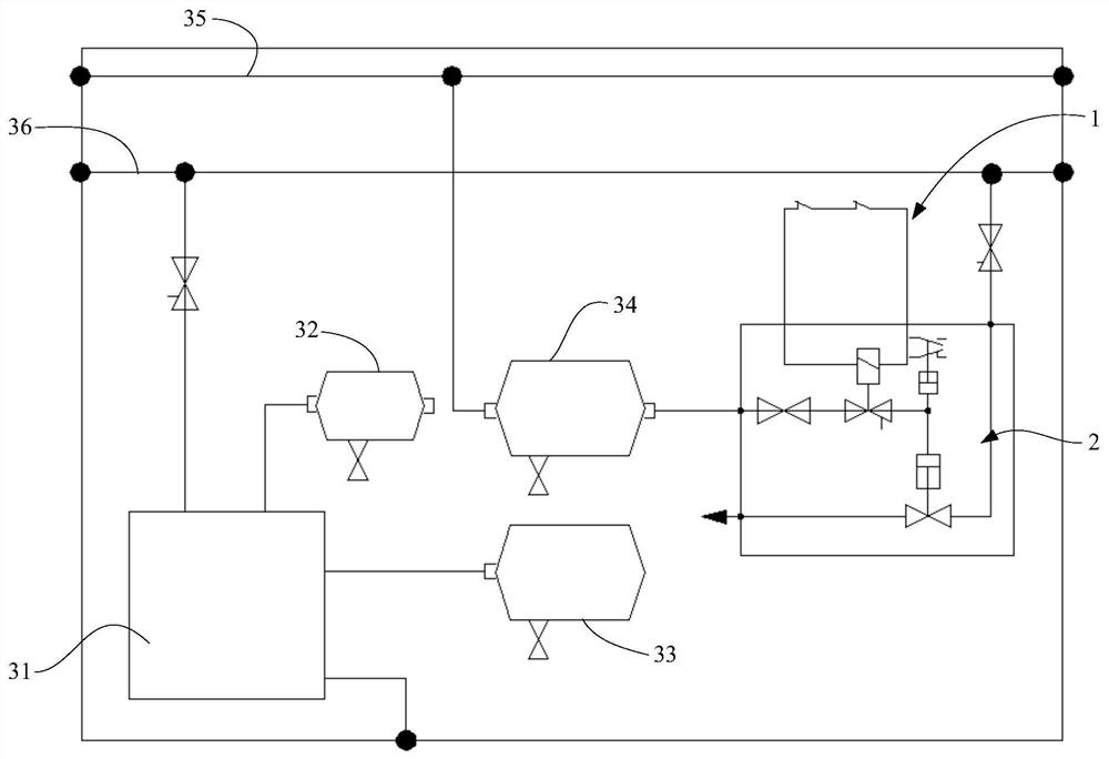 Emergency braking control device, emergency braking system and rail vehicle