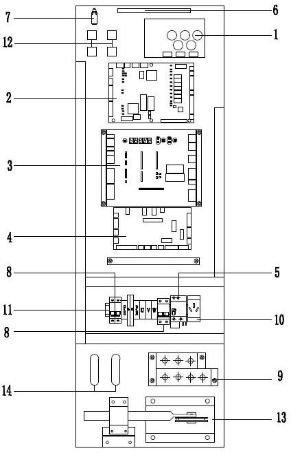 Control cabinet of household elevator without machine room