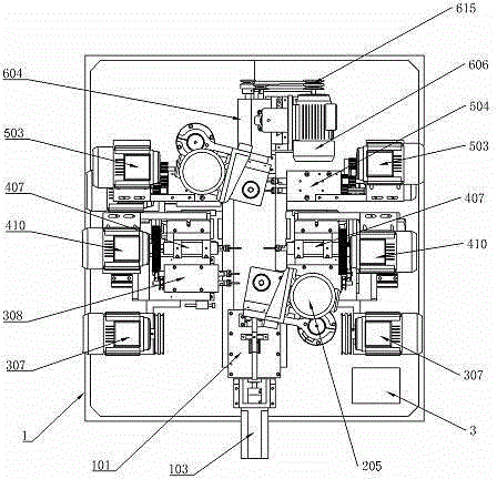 Electronic valve automatic processing combination device