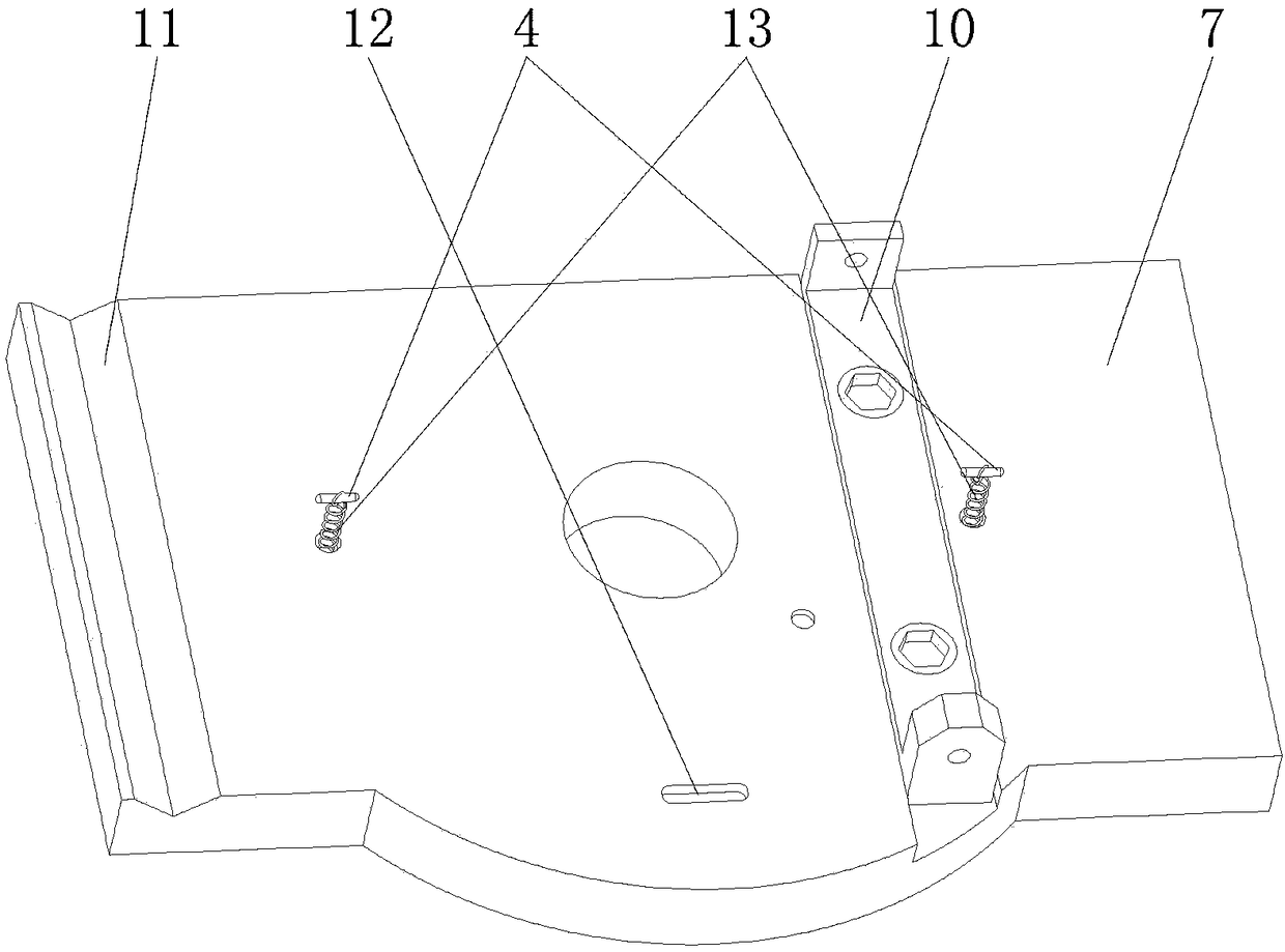 Horizontal axis fine adjustment device for laser tracking measurement system