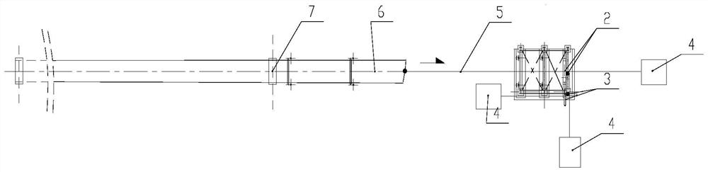 Traction system and method for quick replacement of flexible belt of long-distance overhead belt conveyor