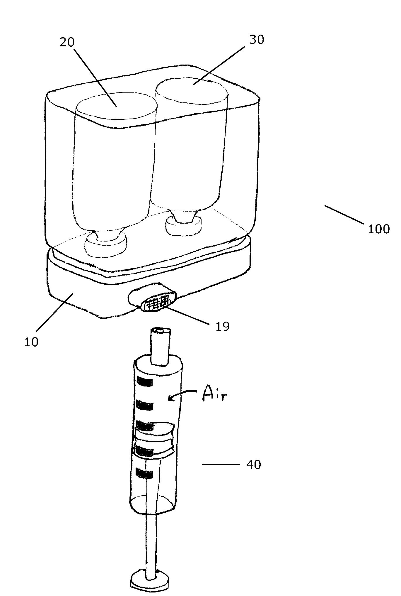 Transfer System for Forming a Drug Solution from a Lyophilized Drug