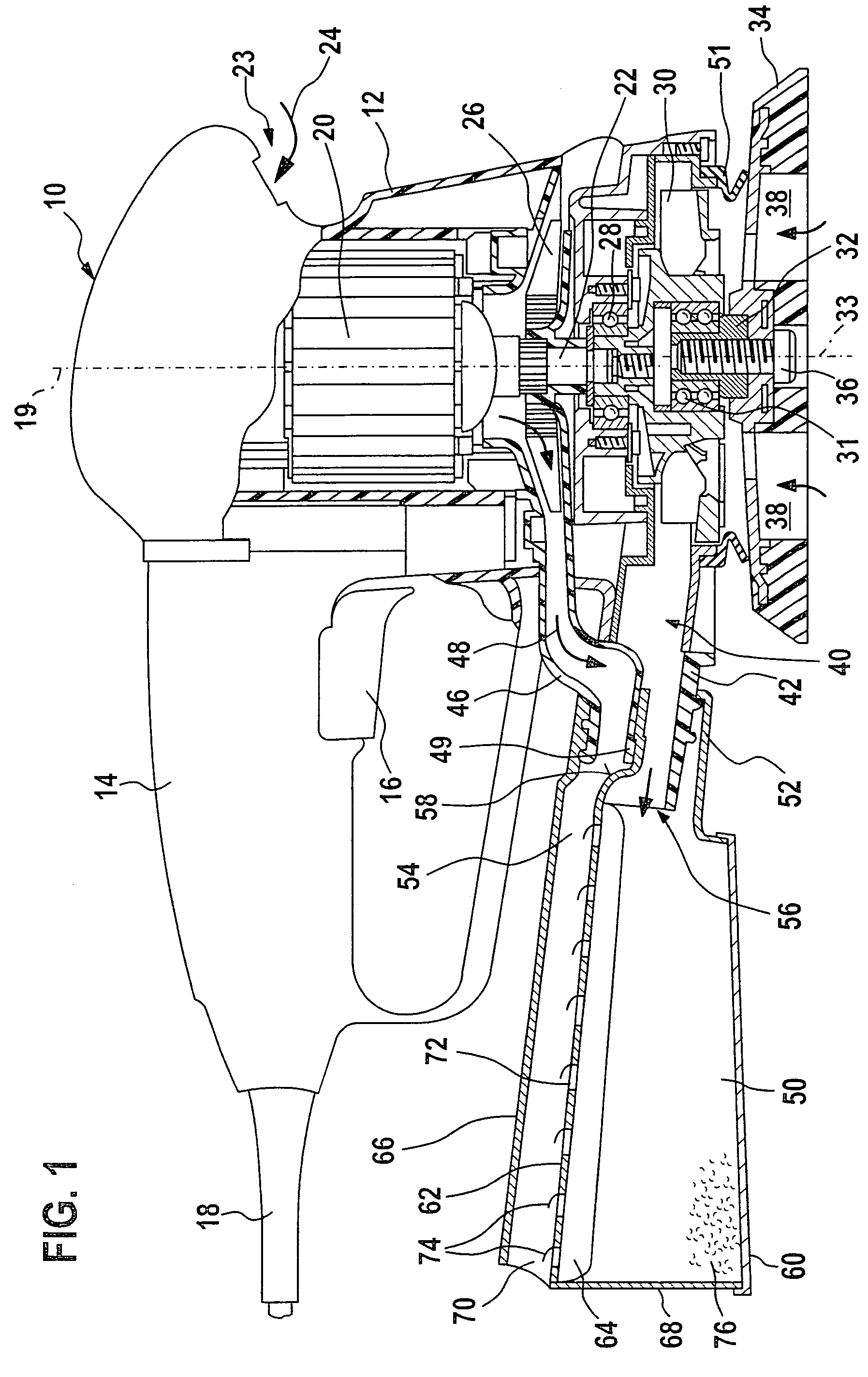 Hand-held machine tool comprising a dust box