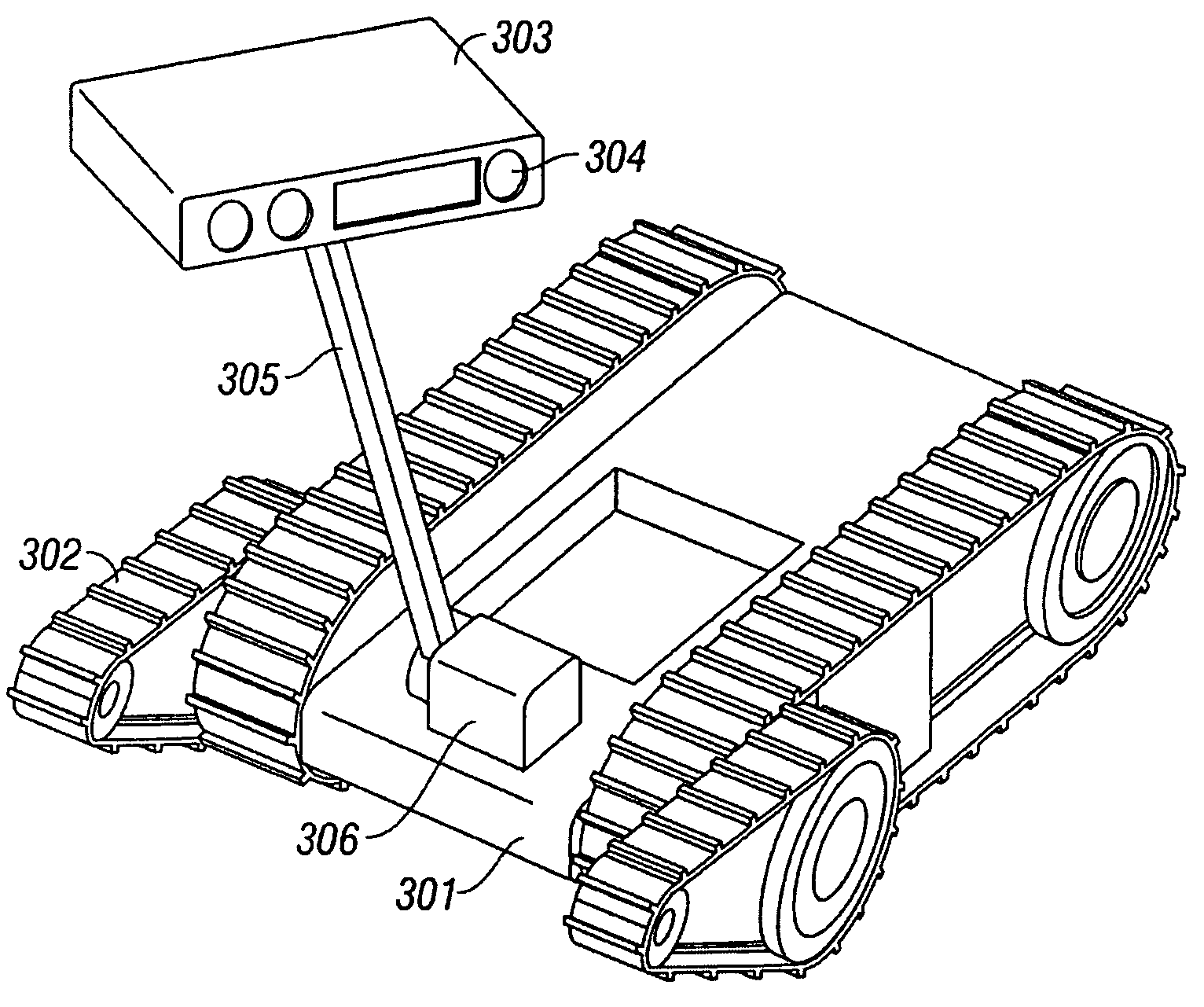 Maneuvering robotic vehicles having a positionable sensor head