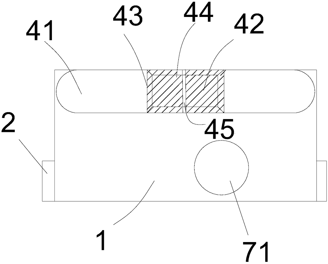 Accurate contact point type high position forklift video system power supplying device with buffer function