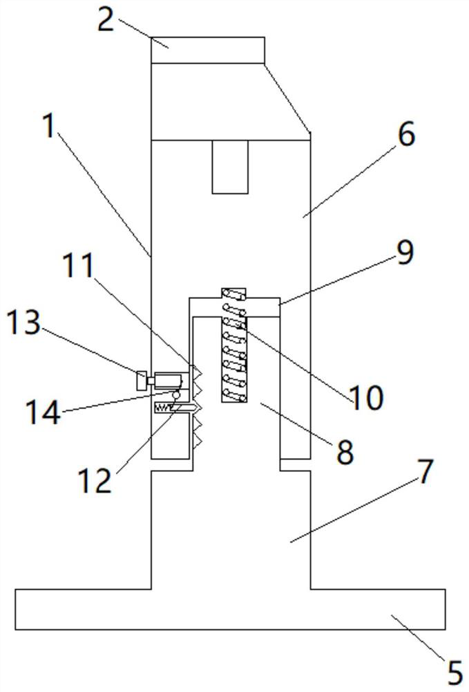 An installation device and installation method for d-shaped bolts in a blind cavity of a rotating part