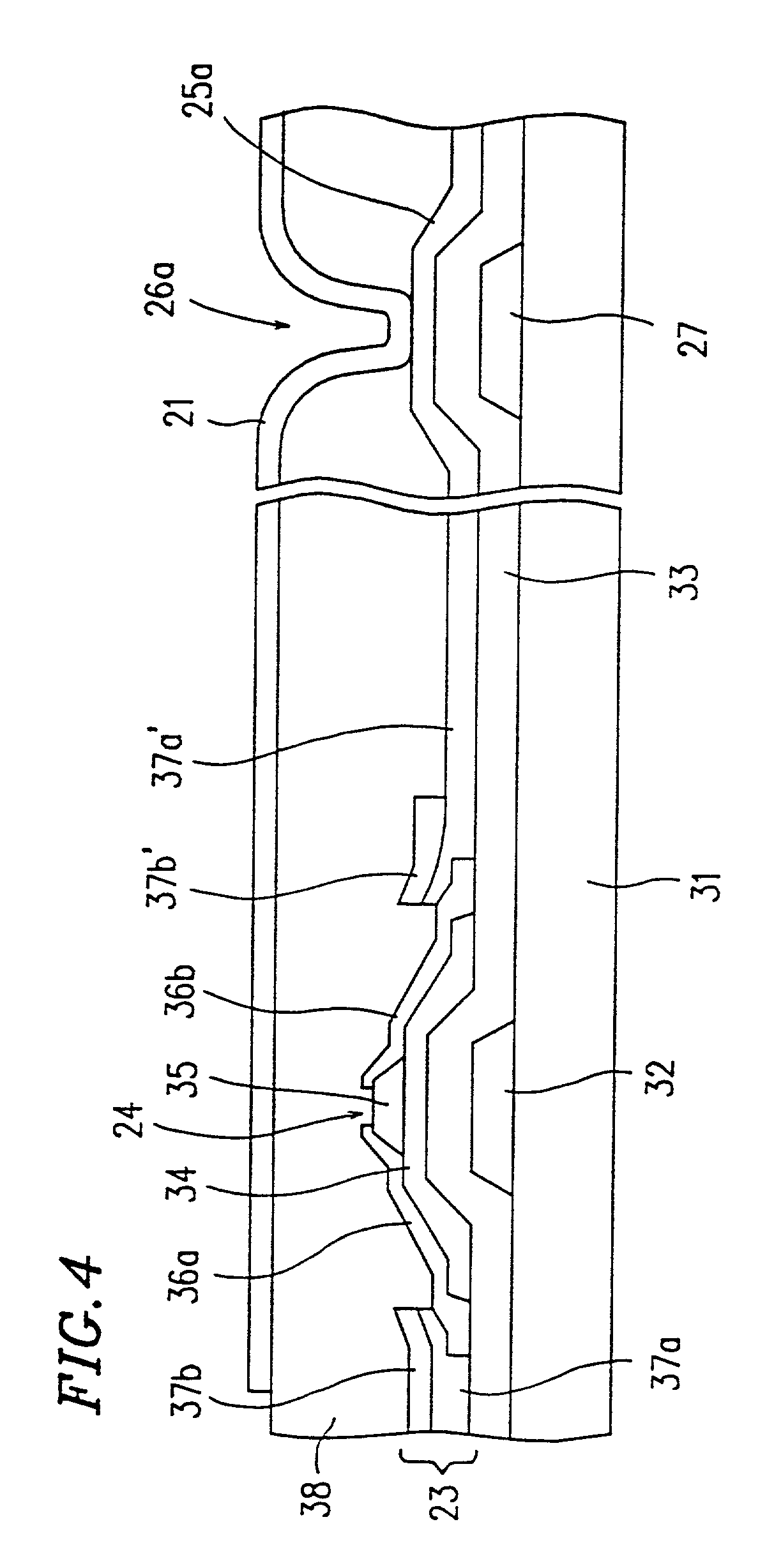 Transmission type liquid crystal display having an organic interlayer elements film between pixel electrodes and switching