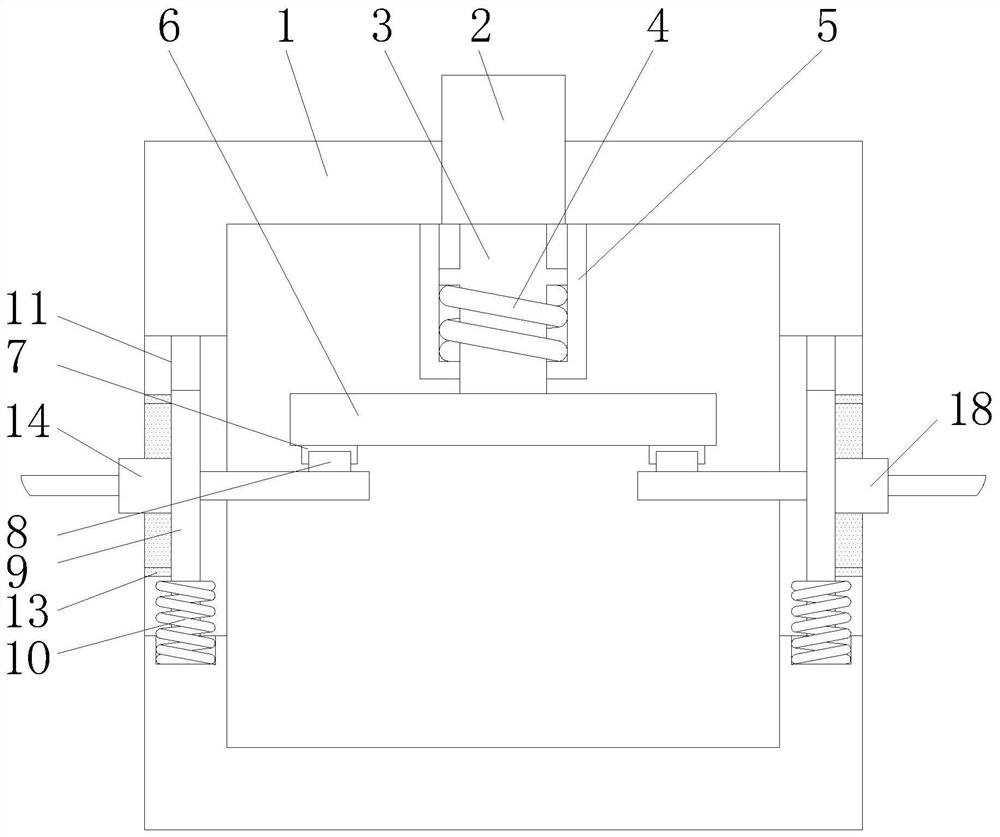 Anti-slip telescopic intelligent switch guide structure