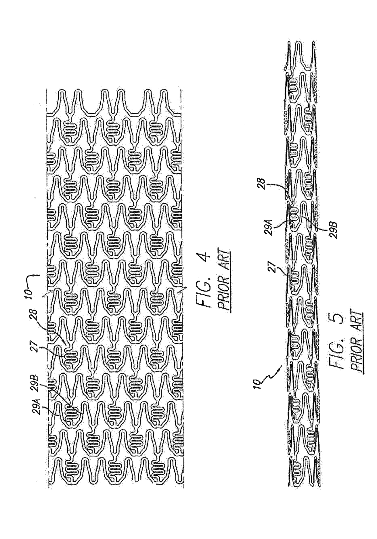 Intravascular stent having high fatigue performance