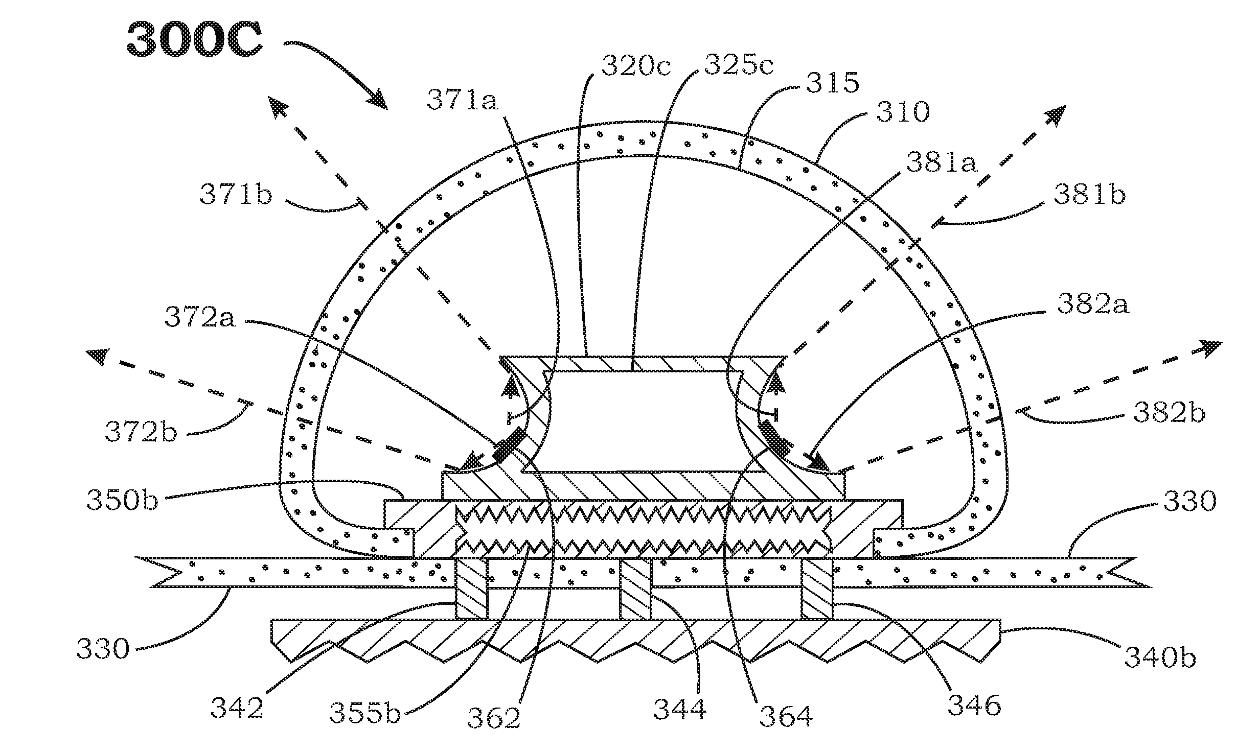 Light emitting diode assemblies for illuminating refrigerated areas
